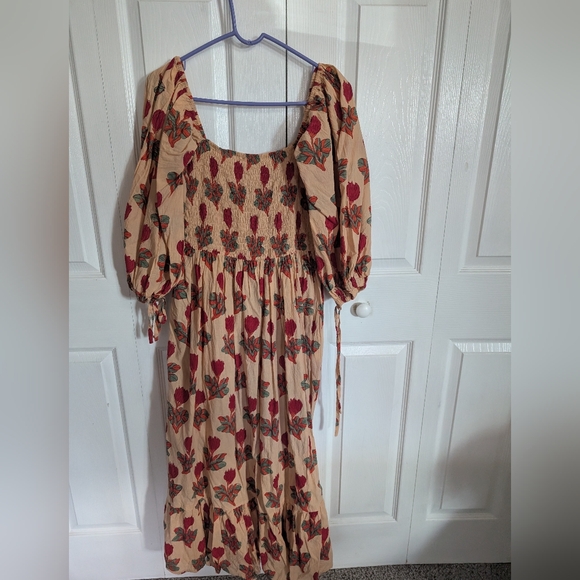 Block Print Cotton Dress - Picture 2 of 2